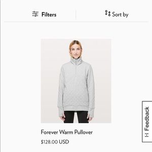 Lululemon forever warm pullover